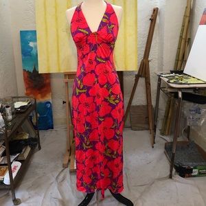 Catalina Vintage Halter Dress Size Small Floral